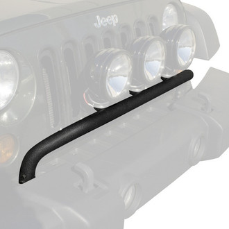 Rugged Ridge® - Textured Black 3-Tab Bumper Light Bar for 3 Lights