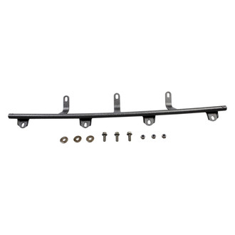 Rugged Ridge® - Textured Black 4-Tab Windshield Frame Light Bar Lowering Kit for 4 up to 7" Lights
