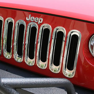Rugged Ridge® - Chrome Main Grille Frame Inserts