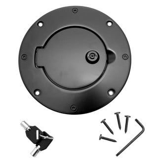 Rugged Ridge® - Locking Black Fuel Door