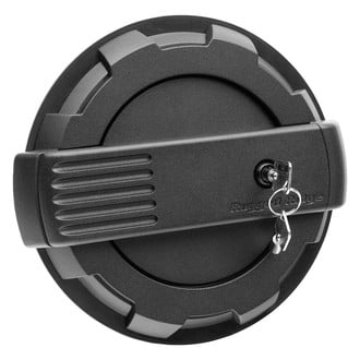 Rugged Ridge® - Elite Locking Black Fuel Door