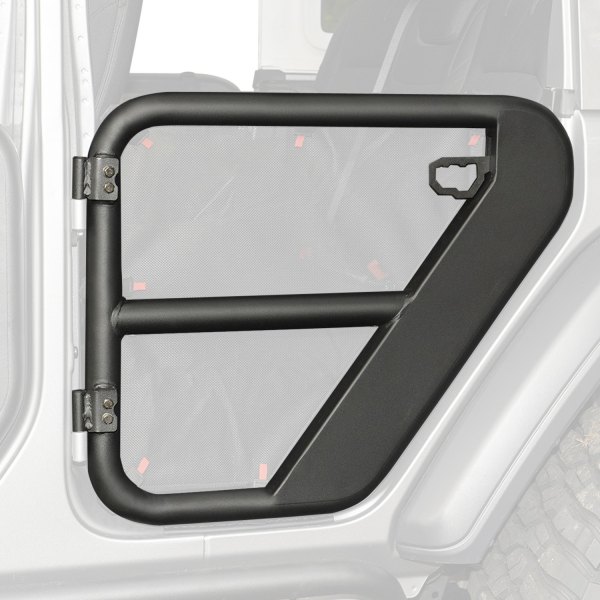 Rugged Ridge® - Black Powder Coat Steel Rear Tube Doors