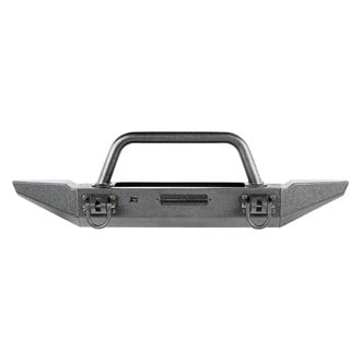 Rugged Ridge® - XHD Full Width Front Winch Modular Bumper with Hoop