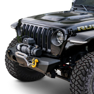 Rugged Ridge® - XOR Stubby Black Powder Coated Front Winch HD Bumper