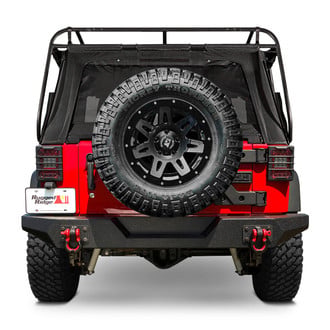 Rugged Ridge® - Spartan Full Width Textured Black Rear HD Bumper