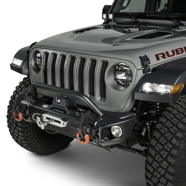 Rugged Ridge® - Arcus Stubby Front HD Textured Black Bumper