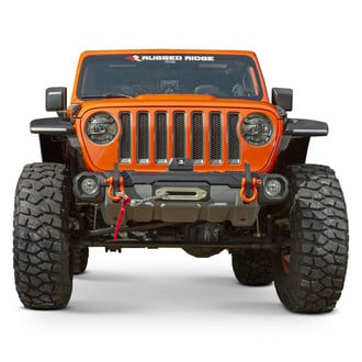 Rugged Ridge® - Venator Stubby Front HD Winch Bumper