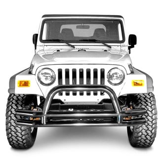 Rugged Ridge® - Full Width Front Tubular Bumper with Hoop