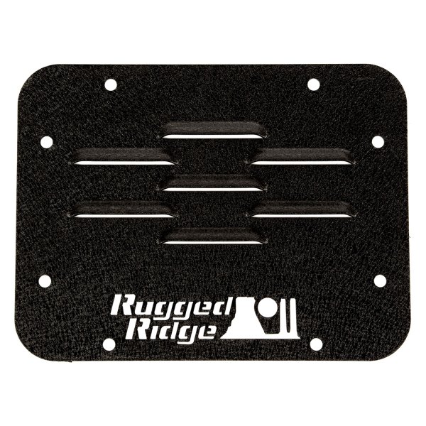 Rugged Ridge® - Black Powder Coated Tire Carrier Delete Plate