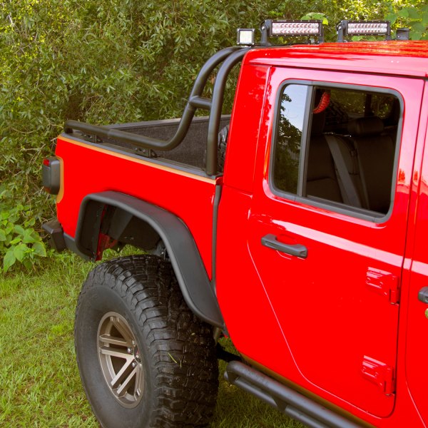 Rugged Ridge® - Matte Black Rear Tube Fender Flares