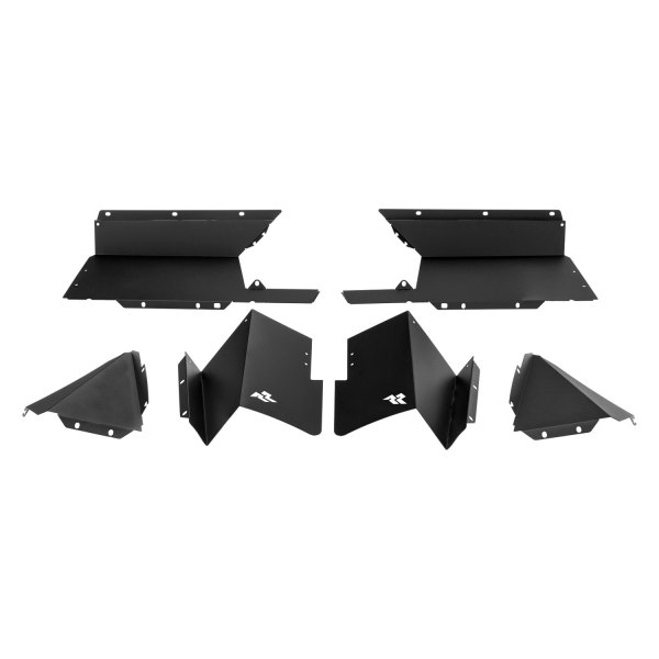 Rugged Ridge® - Black Powder Coat Aluminum Rear Inner Fender Liners