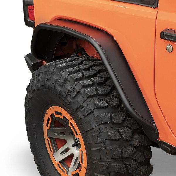 Rugged Ridge® - Matte Black Rear Tube Fender Flares