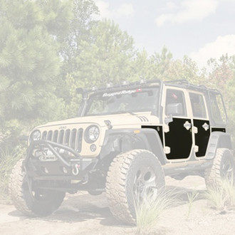 Rugged Ridge® 12300.53 - Matte Black Magnetic Protection Panel Kit