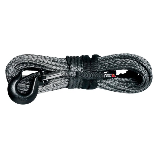 Rugged Ridge® - 7/16" x 90' Dark Gray Synthetic Winch Rope