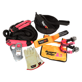 Rugged Ridge® - 30,000 lbs Premium Recovery Kit with Mesh Bag