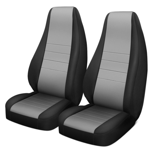  Rugged Ridge® - Neoprene 1st Row Black & Gray Seat Covers