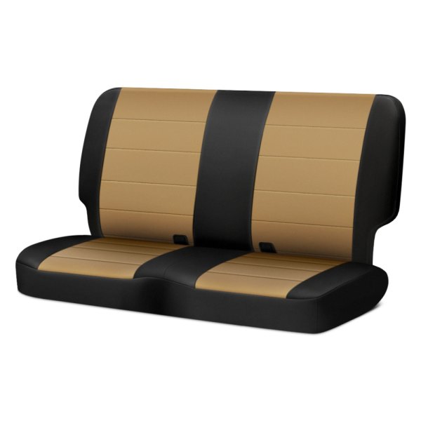  Rugged Ridge® - Neoprene 2nd Row Black & Tan Seat Covers