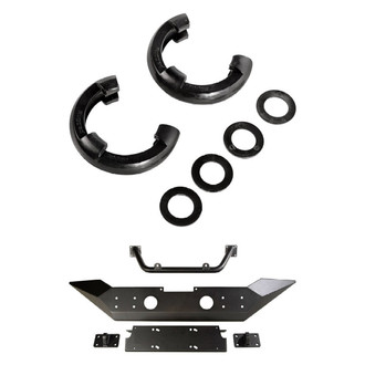 Rugged Ridge® - 2-Pc Spartan Full Width Front Winch HD Bumper Kit