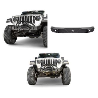 Rugged Ridge® - 3-Pc Stubby Front HD Winch Bumper Kit
