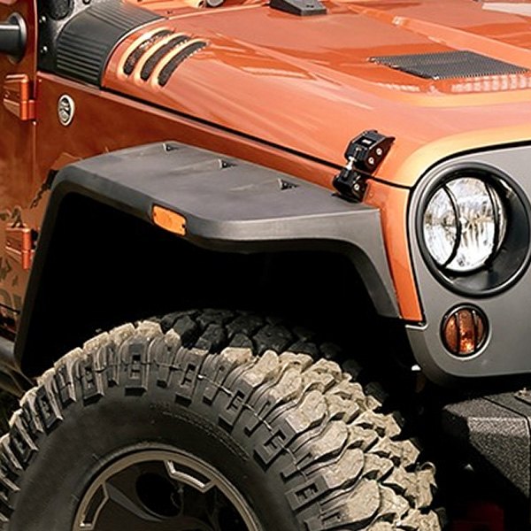  Rugged Ridge® - Hurricane Textured Black Front and Rear Fender Flares Kit