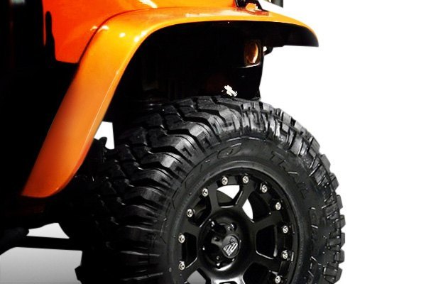 Rugged Ridge® - All Terrain Front and Rear Fender Flares Kit with Inner Fender Liners