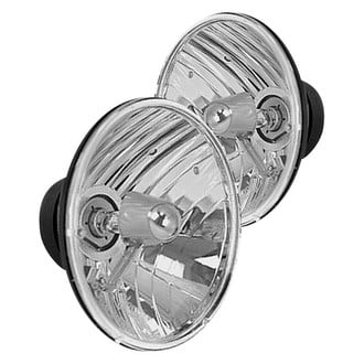 Rugged Ridge® - 7" Round Chrome Euro Headlights (H6024)