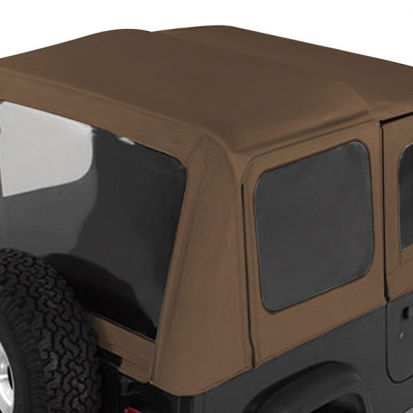 Rugged Ridge® - Factory Replacement Soft Top with Clear Windows, Spice