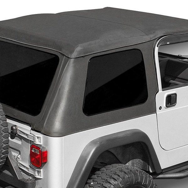 Rugged Ridge 13751 37 Xhd Bowless Soft Top With Door Surrounds In Spice For 97 06 Jeep Wrangler Tj Quadratec