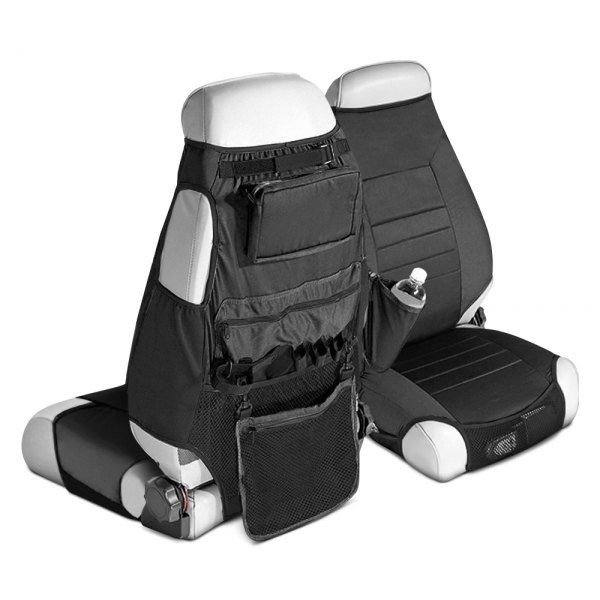  Rugged Ridge® - Poly Cotton 1st Row Black Seat Protectors