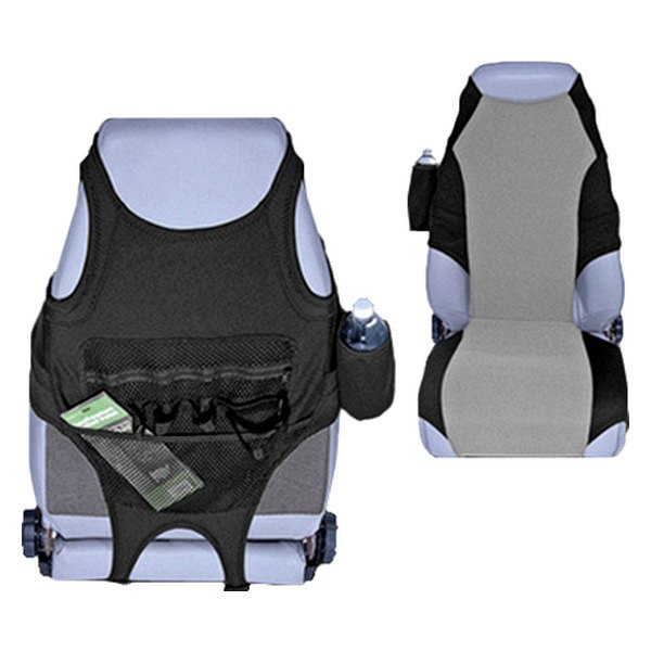  Rugged Ridge® - Neoprene 1st Row Black & Gray Seat Protector Vests