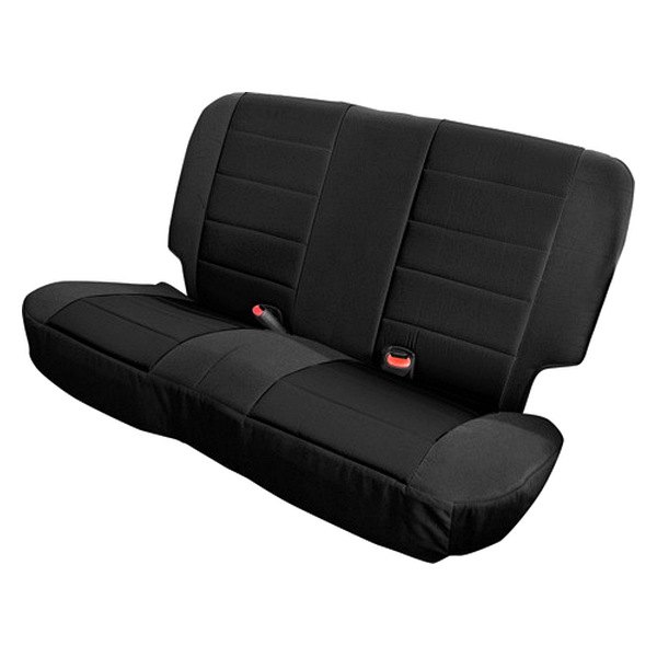 Rugged Ridge® - Poly Cotton 2nd Row Black Seat Covers