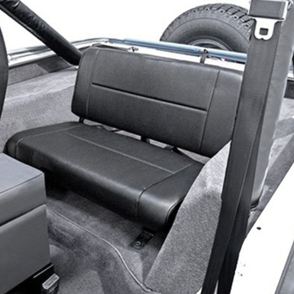 Rugged Ridge® - Replacement Standard Rear Seat, Black Denim