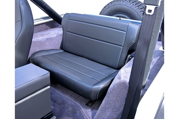 Rugged Ridge® - Replacement Fold & Tumble Rear Seat, Black