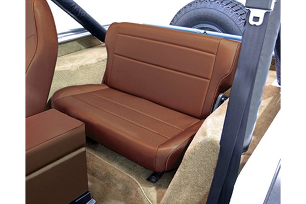 Rugged Ridge® - Replacement Fold & Tumble Rear Seat, Nutmeg
