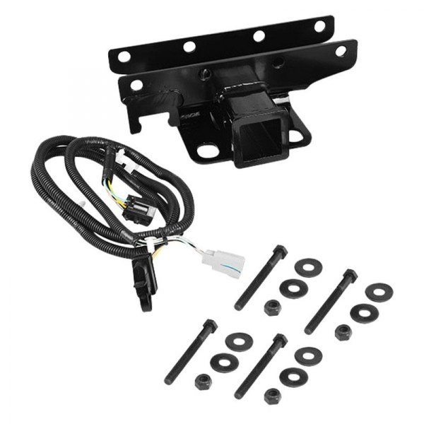 Rugged Ridge® - Class 1 Black Trailer Hitch with 2" Receiver Opening and Wiring Harnesses