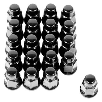 Rugged Ridge® - Black Cone Seat Acorn Bulge Closed End Lug Nuts