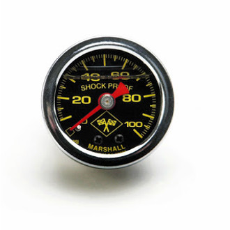 Russell® - 1-1/2" Liquid Filled Fuel Pressure Gauge, 100 PSI