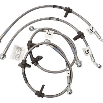 Russell® - Braided Stainless Steel Front Brake Hose Kit