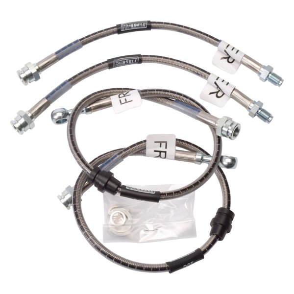 Russell® - Braided Stainless Steel Front Brake Hose Kit