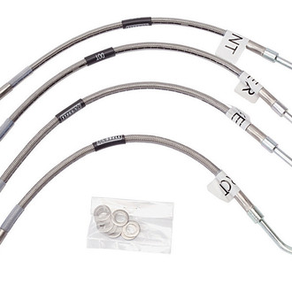 Russell® - Braided Stainless Steel Rear Brake Hose Kit