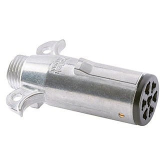 RV Designer® P700 - Heavy Duty Die-Cast Metal 7-Way Trailer Connector Plug