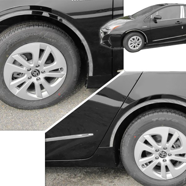 8-Piece Glossy Black Pillar Post Trim Kit For Toyota Prius 2010-2015 – Self-Adhesive, No Drill