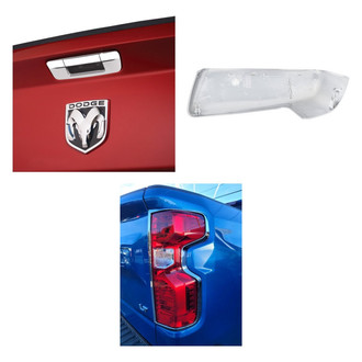 SAA® - 3-Pc Custom Chrome Tail Light Bezel Kit