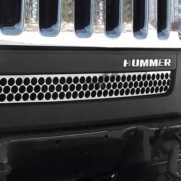 SAA® - 1-Pc Chrome Round Punch CNC Machined Bumper Grille