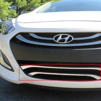 SAA® - 2-Pc Polished Bumper Grille Accent Trim