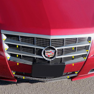 SAA® - 16-Pc Polished Main and Bumper Grille Accent Trim