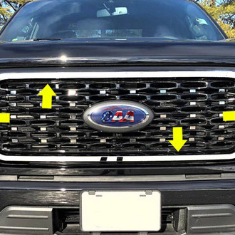 SAA® - 4-Pc Polished Main Grille Surround Accent Trim