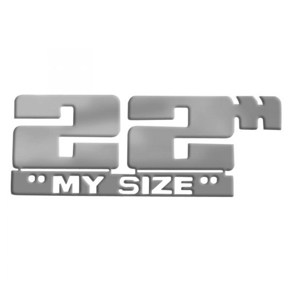 SAA® - "22" My Size" Polished Decals