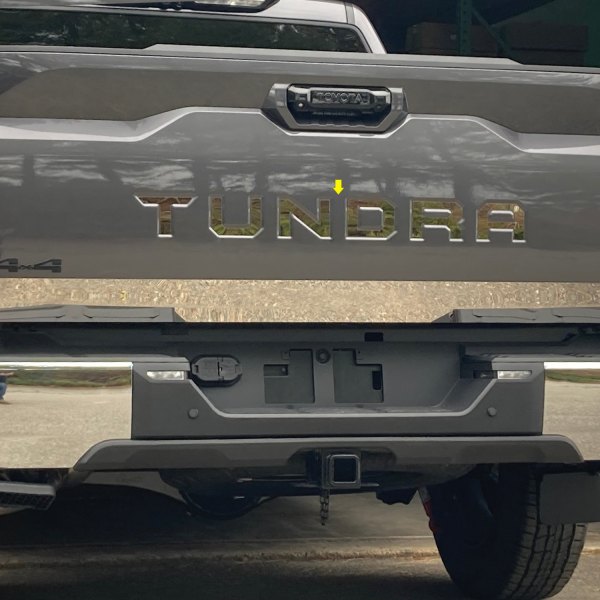 SAA® - "Tundra" Polished Tailgate Letter Inserts