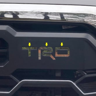 SAA® - "TRD" Polished Front Grille Letter Inserts